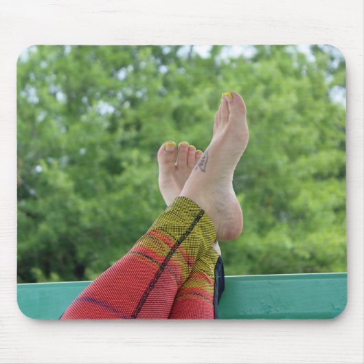 "Atlanta Snow" Feet Mouse Pad Mousepad (Vorne)