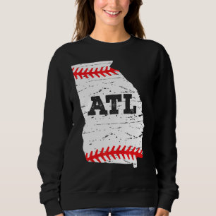 Atlanta Software Map Atlanta Softball Mama Vater Sweatshirt