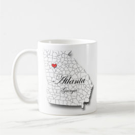 Atlanta Tasse, Atlanta Georgia Tasse, Liebe Atlant Kaffeetasse