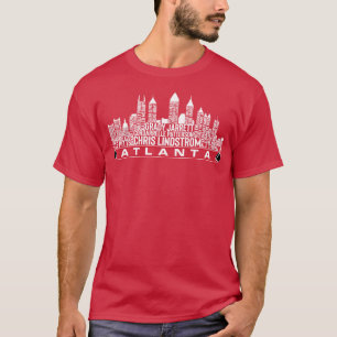 Atlanta Team 23 Player Roster Atlanta City Skylin T-Shirt