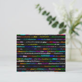 Atlanta Text Design I Postkarte (Stehend Vorderseite)