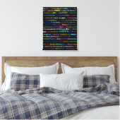 Atlanta Text Design I Wrapped Canvas Leinwanddruck (Insitu (Schlafzimmer))