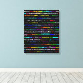 Atlanta Text Design I Wrapped Canvas Leinwanddruck (Insitu (Holzboden))