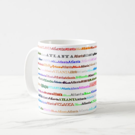 Atlanta Text Design II Tasse I (Vorderseite Links)