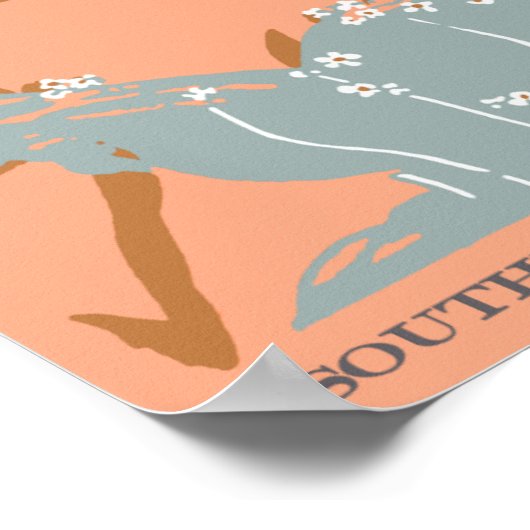 Atlanta, Vintages Bahnposter Poster (Ecke)