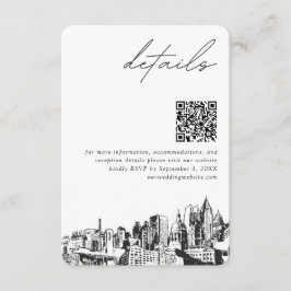 Atlanta Wedding Details QR Code Small Begleitkarte