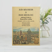 Atlanta Wedding Einladung Georgia (Stehend Vorderseite)