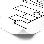 Atlanta Wedding | Ihr Text-Hochzeitplakat Poster (Ecke)