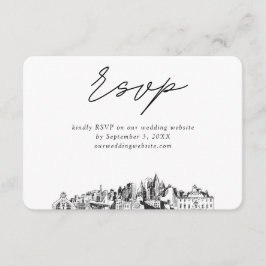 Atlanta Wedding Minimalistisch Sketch UAWG Begleitkarte