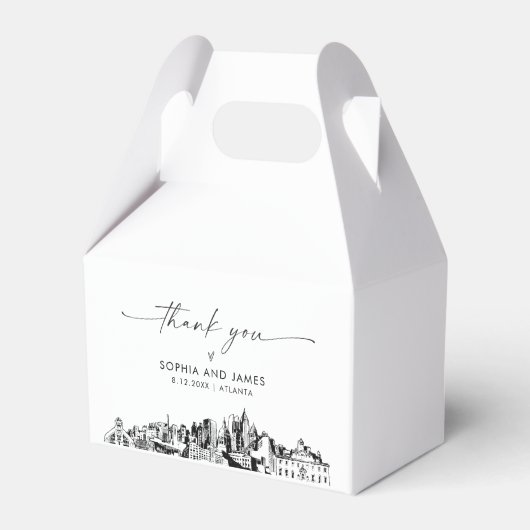 Atlanta Wedding Personalisiert Favor Box Geschenkschachtel (Vorderseite)