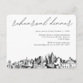 Atlanta Wedding Probe Einladungskarte (Vorderseite)