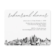 Atlanta Wedding Probe Einladungskarte