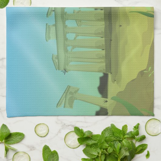 Atlantas Cartoon Handtuch (Gefaltet)