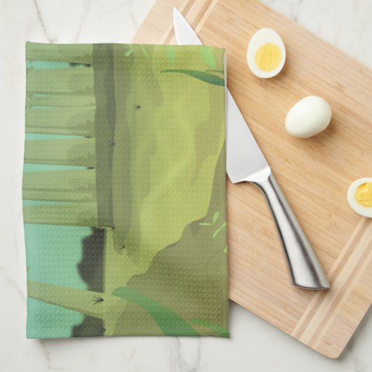 Atlantas Cartoon Handtuch (Viertel Falte)