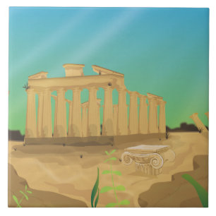 Atlantas Cartoon-Landschaft Fliese