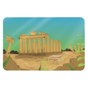 Atlantas Cartoon-Landschaft Magnet