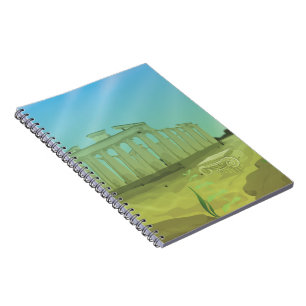 Atlantas Cartoon-Landschaft Notizblock