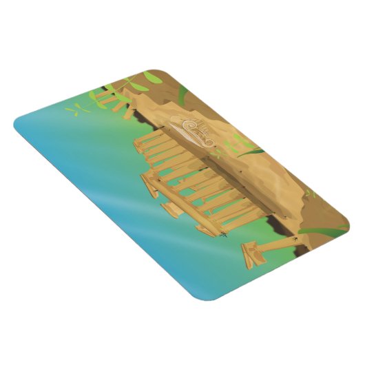 Atlantas Cartoon Magnet (Rechte Seite)