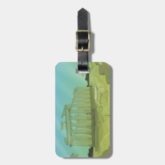 Atlantas Gepäckanhänger (Vorderseite vertikal)