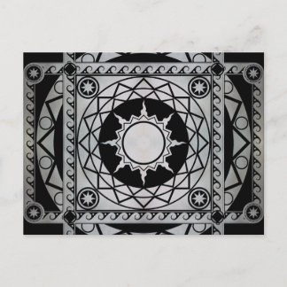 Atlantean Crafts Silver on Black Postkarte