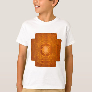Atlantean Handwerk Kupfer auf Bernstein Holz T-Shirt