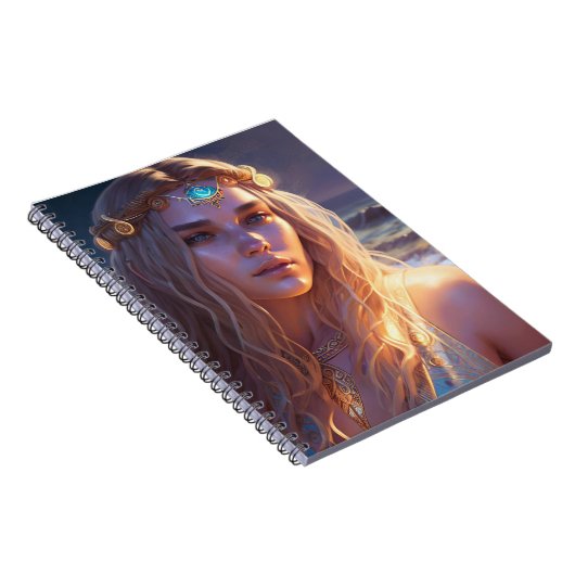 Atlantean Priestess-Notebook Notizblock (Rechte Seite)