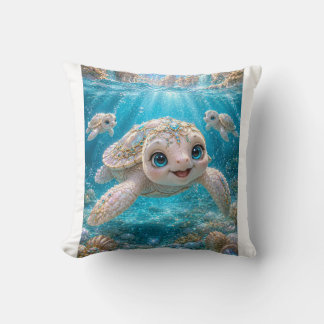 Atlantean Sea Tortoise "Zander" Cozy Blanket Kissen