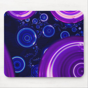 Atlantian Abgrund-Schwarz-Licht-Fraktal-Stadt der Mousepad
