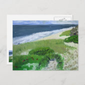Atlantic Beach, Amagansett LI Postkarte (Vorne/Hinten)
