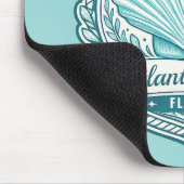Atlantic Beach FL Küsten-Muschel-Emblem Mousepad (Ecke)