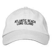 Atlantic Beach Long Island New York Bestickte Baseballkappe (Vorderseite)
