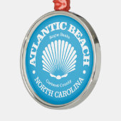Atlantic Beach (Muschel) Ornament Aus Metall (Links)
