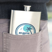 Atlantic Beach North Carolina Palm Tree Birds Flachmann (Beispiel)