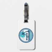 Atlantic Beach North Carolina Palm Tree Birds Gepäckanhänger (Rückseite vertikal)