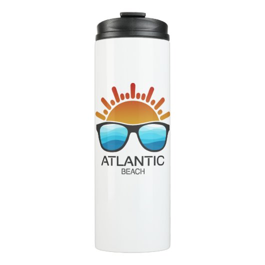 Atlantic Beach North Carolina Sonnenbrille Thermosbecher (Vorderseite)
