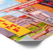 "Atlantic Beach Seafood Market" Poster (Ecke)