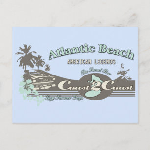 Atlantic Beach Travel North Carolina Postcard Postkarte