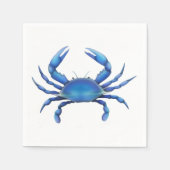 Atlantic Blue Crab Paper Napkins Serviette (Vorderseite)