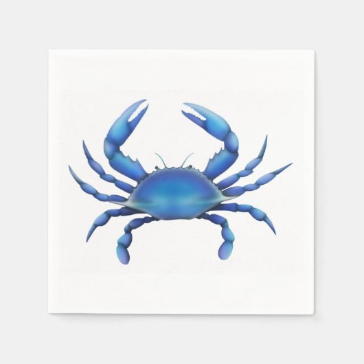 Atlantic Blue Crab Paper Napkins Serviette (Vorderseite)