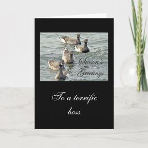 Atlantic Brant Geese Season's Greetings Series Feiertagskarte