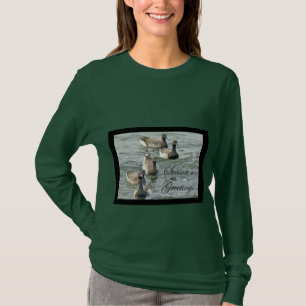 Atlantic Brant Geese Season's Greetings Series T-Shirt