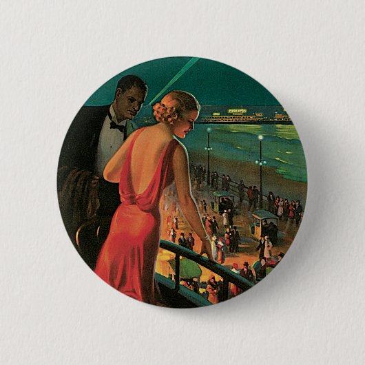 Atlantic City ~ All Year Resort Button (Vorderseite)