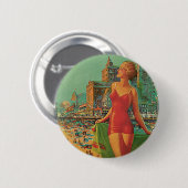 Atlantic City - America's All Year Resort Button (Vorne & Hinten)