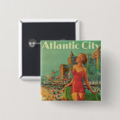 Atlantic City - America's All Year Resort Button (Vorne & Hinten)