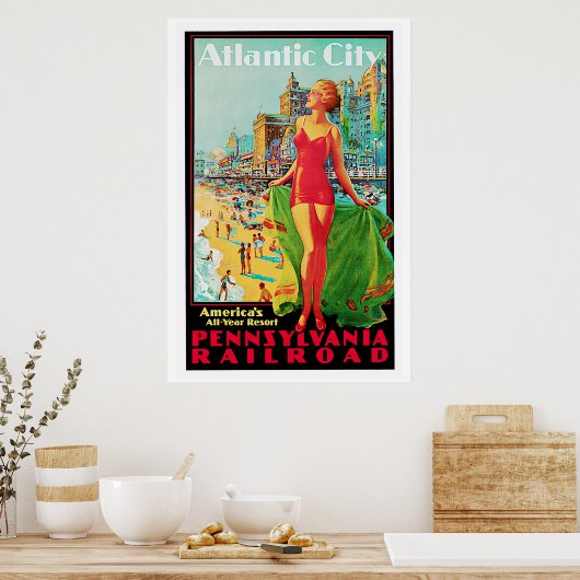 Atlantic City ~America's All-Year Resort Poster (Küche)