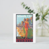 Atlantic City America's All Year Resort Postkarte (Stehend Vorderseite)