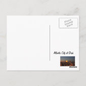 Atlantic City at Dusk Postkarte (Rückseite)