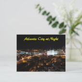 Atlantic City at Night Postkarte (Stehend Vorderseite)
