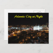 Atlantic City at Night Postkarte (Vorne/Hinten)