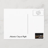 Atlantic City at Night Postkarte (Rückseite)